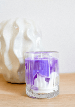 Bougie Ube Latte - Rose Sauvage